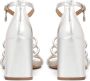 Kazar Zilveren leren sandalen met gevlochten bandjes Gray Dames - Thumbnail 7