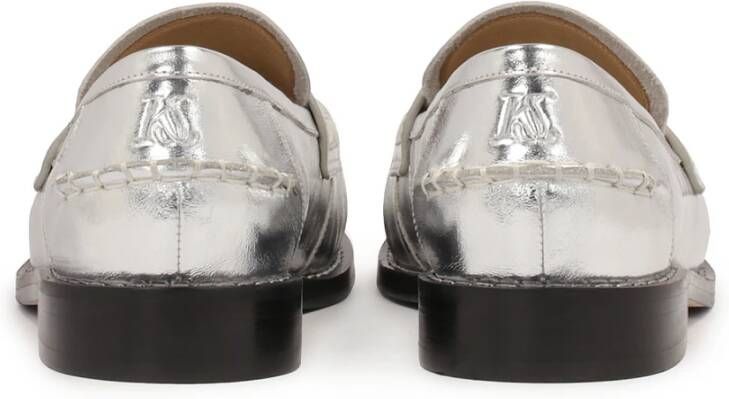 Kazar Zilveren Loafers Stijl Halfschoenen Gray Dames