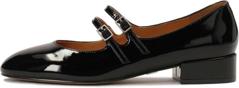 Kazar Zwarte Mary Jane pumps met twee bandjes