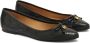 Kazar Zwarte ballerina's met reliëfpatroon Black Dames - Thumbnail 2