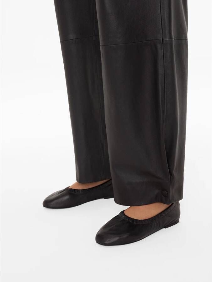 Kazar Zwarte ballerina's voor dames van Studio met een elastische band Black Dames
