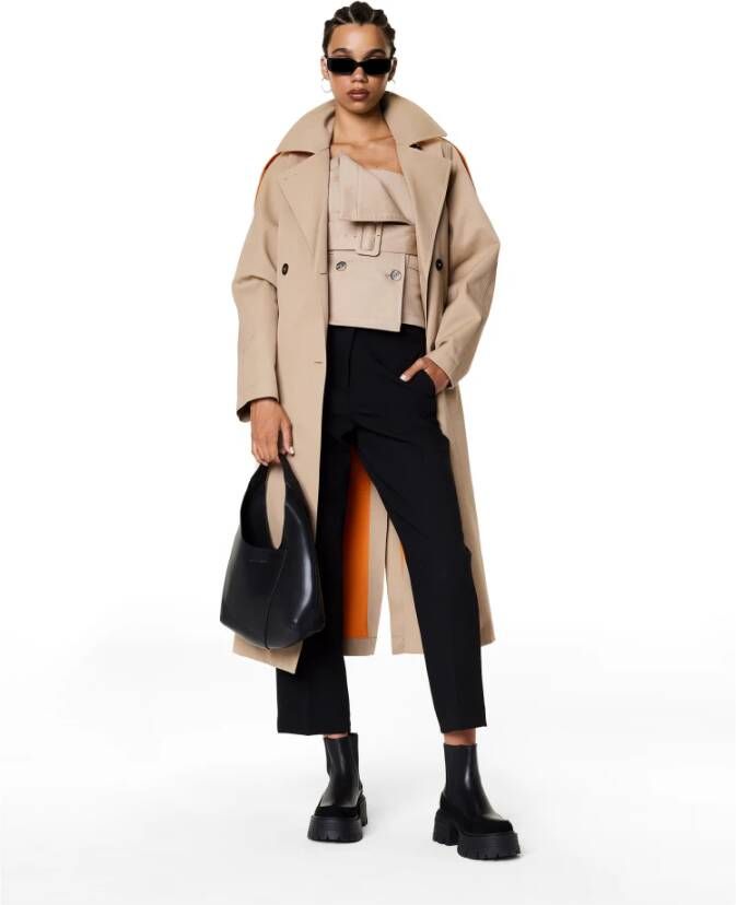 Kazar Zwarte chelsea boots op een verhoogde zool met reliëf Black Dames