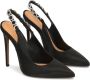 Kazar Zwarte elegante pumps met open hiel en sieraden decoraties Black Dames - Thumbnail 3