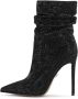 Kazar Sparkly black booties decorated with crystals - Thumbnail 2