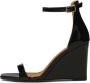 Kazar Zwarte gelakte sandalen op een hak - Thumbnail 2