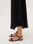 Kazar Zwarte Gerimpelde Band Sandalen Black Dames - Thumbnail 6