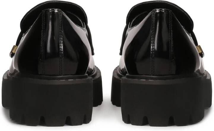 Kazar Zwarte halfschoenen met trackzool Black Dames