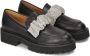 Kazar Zwarte halfschoenen met verwisselbare decoratieve banden Black Dames - Thumbnail 2
