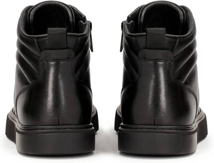 Kazar Zwarte herensneakers met perforaties Black Heren