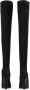 Kazar Zwarte hoge stiletto musketiers Black Dames - Thumbnail 5