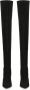 Kazar Zwarte hoge stiletto musketiers Black Dames - Thumbnail 6