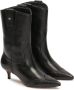 Kazar Zwarte laarzen met afgeronde bovenkant in cowboy-stijl Black Dames - Thumbnail 3