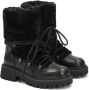 Kazar Zwarte laarzen met bont bovenkant Black Dames - Thumbnail 3