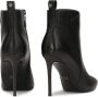 Kazar Zwarte laarzen met golvende stiksels op de bovenkant Black Dames - Thumbnail 4
