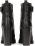Kazar Black boots decorated with belt with buckle - Thumbnail 2