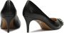 Kazar Zwarte lage pumps versierd met strepen Black Dames - Thumbnail 4