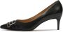 Kazar Zwarte lage pumps versierd met strepen Black Dames - Thumbnail 6