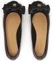Kazar Zwarte leren ballerina's met een grote strik Black Dames - Thumbnail 5