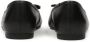Kazar Zwarte leren ballerina's met strik Black Dames - Thumbnail 4