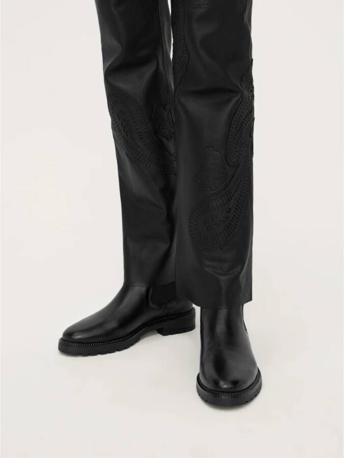 Kazar Zwarte Leren Chelsea Laarzen Black Dames