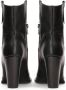 Kazar Zwarte leren hakken cowboy laarzen Black Dames - Thumbnail 8