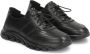 Kazar Zwarte leren herensneakers met een futuristische zool Black - Thumbnail 3
