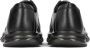 Kazar Zwarte leren herensneakers met een futuristische zool Black - Thumbnail 4