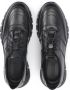 Kazar Zwarte leren herensneakers met een futuristische zool Black - Thumbnail 5