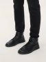 Kazar Zwarte leren sneakers met een hoog bovenwerk - Thumbnail 6