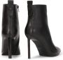Kazar Zwarte leren laarzen met een slanke hak Black Dames - Thumbnail 4