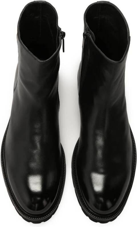 Kazar Zwarte Lederen Boots Black Heren