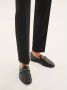 Kazar Zwarte leren loafers voor heren met metalen decoratie Black Heren - Thumbnail 4