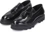 Kazar Zwarte leren loafers voor mannen met een wandelzool Black Heren - Thumbnail 3