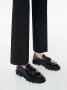 Kazar Zwarte leren loafers voor mannen met een wandelzool Black Heren - Thumbnail 4