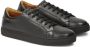 Kazar Zwarte leren minimalistische sneakers Black Heren - Thumbnail 3