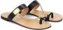 Kazar Zwarte leren muiltjes met decoratieve kettingdetails Black Dames - Thumbnail 3