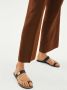 Kazar Zwarte leren muiltjes met decoratieve kettingdetails Black Dames - Thumbnail 4