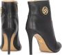 Kazar Zwarte leren peep toe laarzen Black Dames - Thumbnail 6