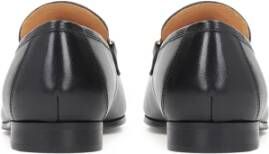 Kazar Zwarte leren platte schoenen met platte hak Black Dames