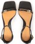 Kazar Zwarte leren sandalen met een smalle band Black Dames - Thumbnail 4