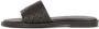 Kazar Zwarte leren slippers met uitsnede - Thumbnail 2