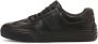 Kazar Zwarte leren sneakers met rubber op de hiel - Thumbnail 2
