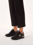 Kazar Zwarte leren sneakers versierd met gouden elementen Black Dames - Thumbnail 6