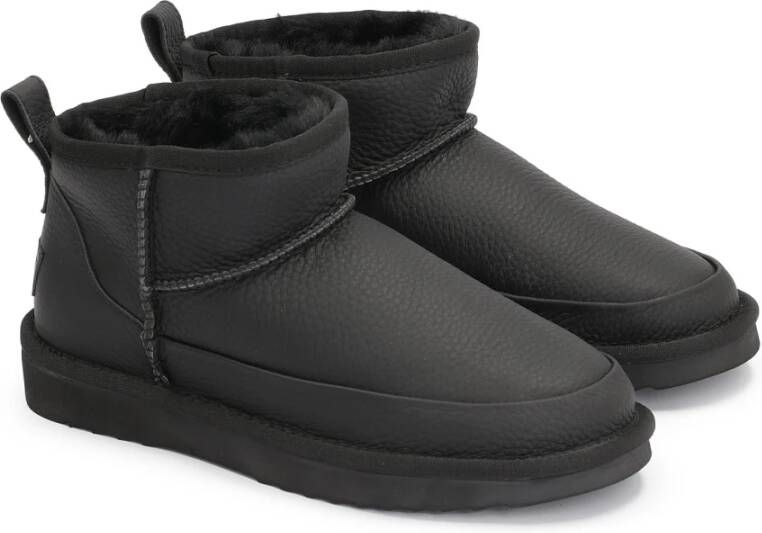 Kazar Zwarte Leren Sneeuwlaarzen Black Dames