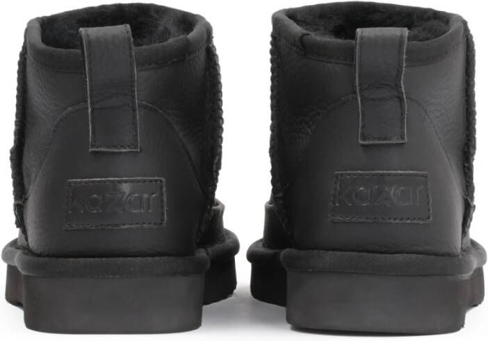 Kazar Zwarte Leren Sneeuwlaarzen Black Dames