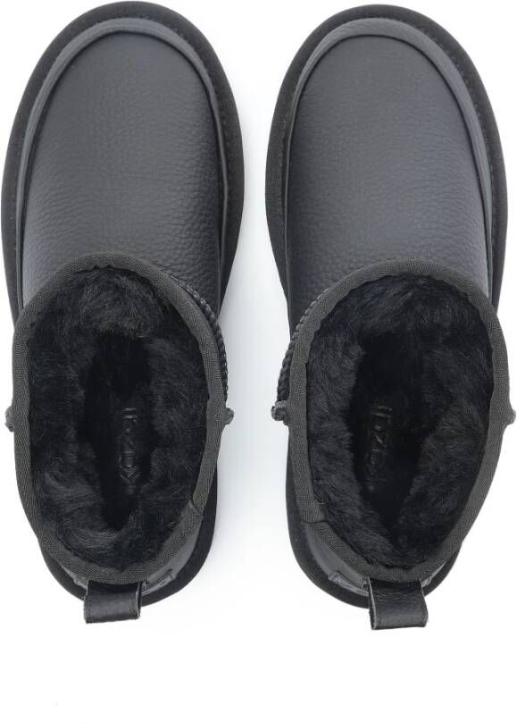 Kazar Zwarte Leren Sneeuwlaarzen Black Dames