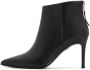 Kazar Zwarte leren stiletto laarzen met rits aan de achterkant - Thumbnail 2