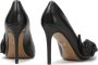 Kazar Zwarte leren stiletto's met rozen Black Dames - Thumbnail 4