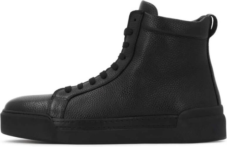 Kazar Zwarte leren veterschoenen