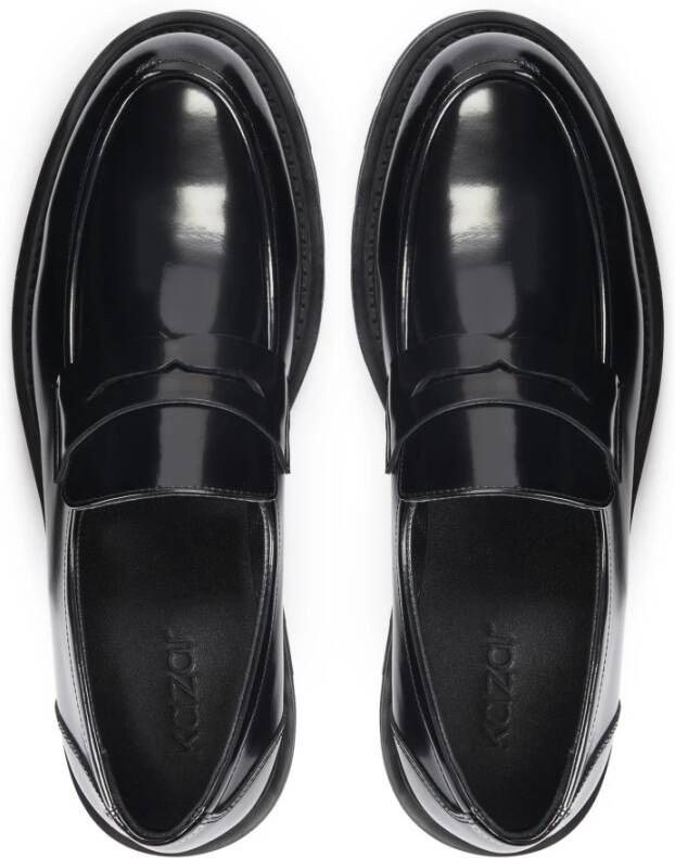 Kazar Zwarte Loafers met Dikke Zool Black Heren